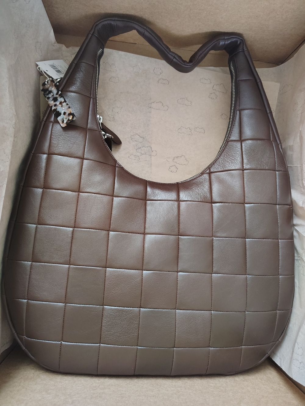 NWT! Coach Quilted Leather Large Crescent Shoulder Bag In Maple ๐ - Picture 2 of 12